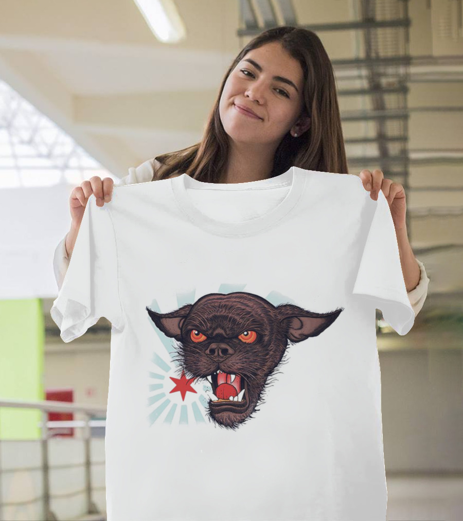 CM Punk Rowdy Chicago Star Ringer Dog T-Shirt