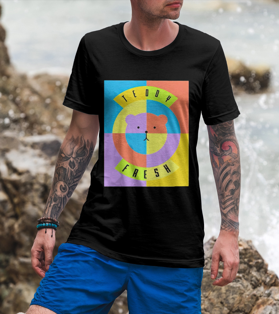 Teddy Fresh Colorful Circle Bear T-Shirt