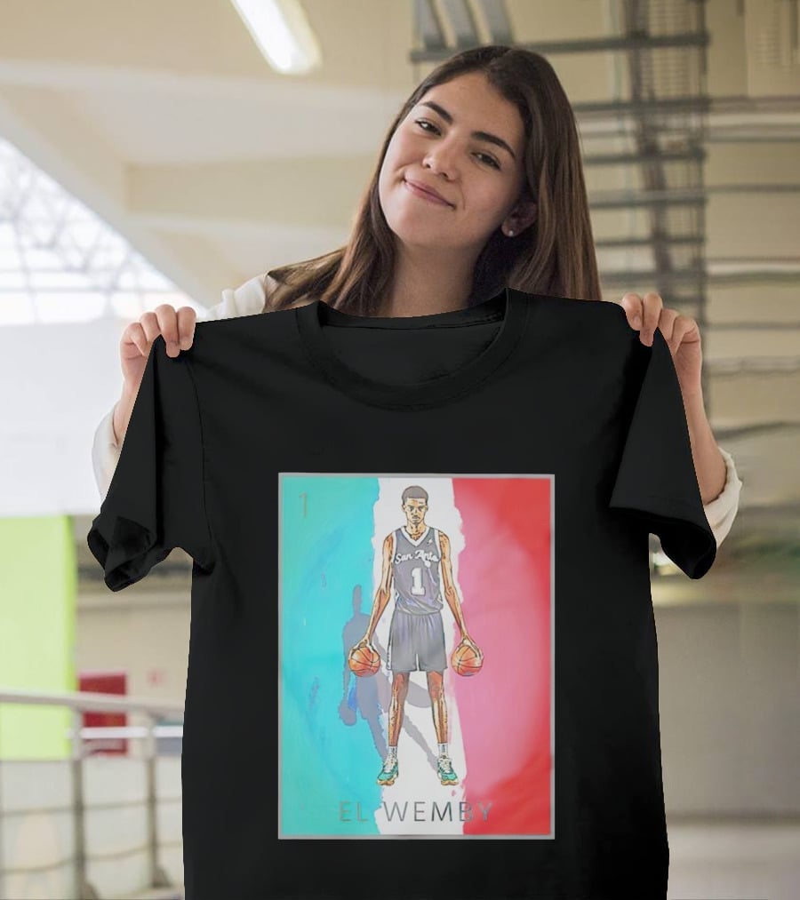 Victor Wembanyama San Antonio Spurs El Wemby Basketball T-Shirt
