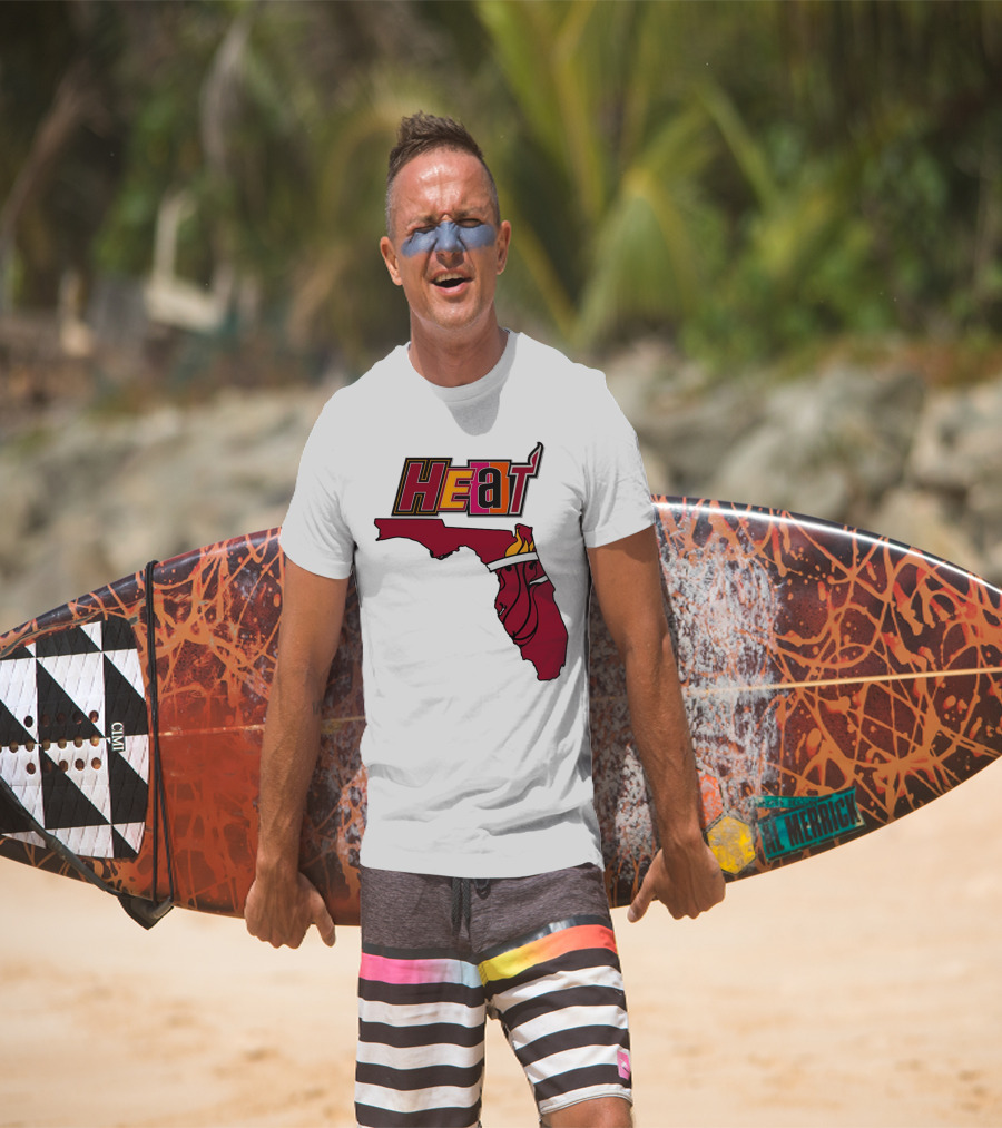 Heat Map Florida Basketball Emblem T-Shirt