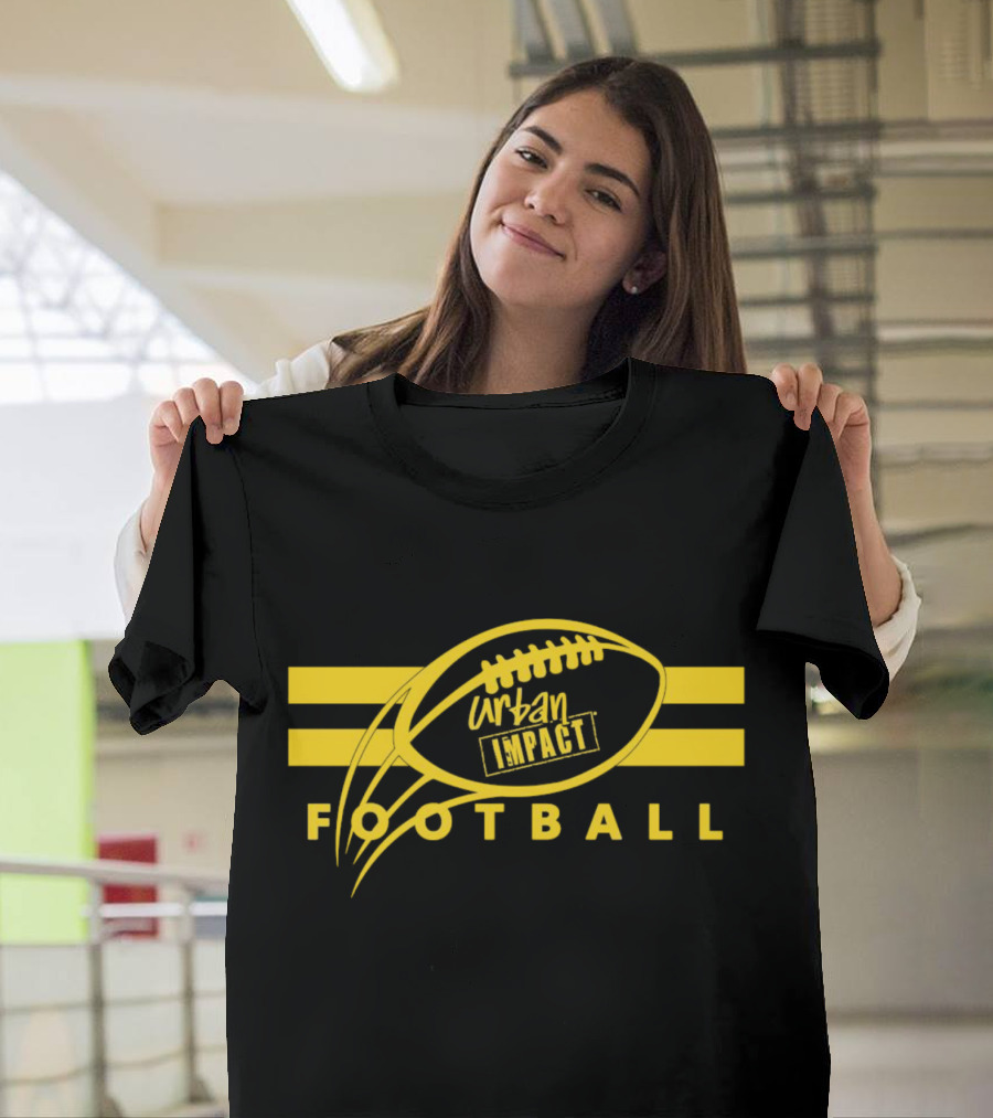 Urban Impact Football Yellow Stripes T-Shirt