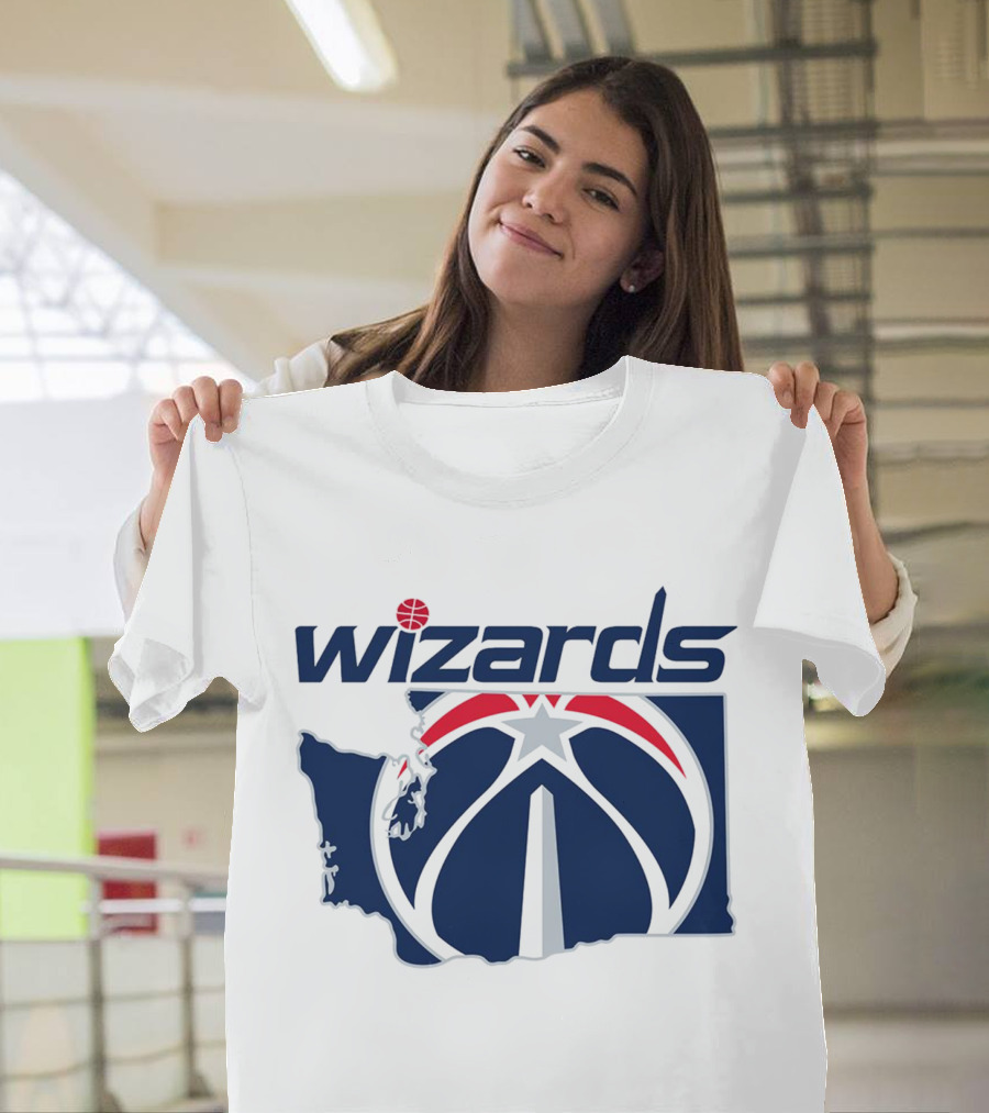 Wizards Washington State Map T-Shirt