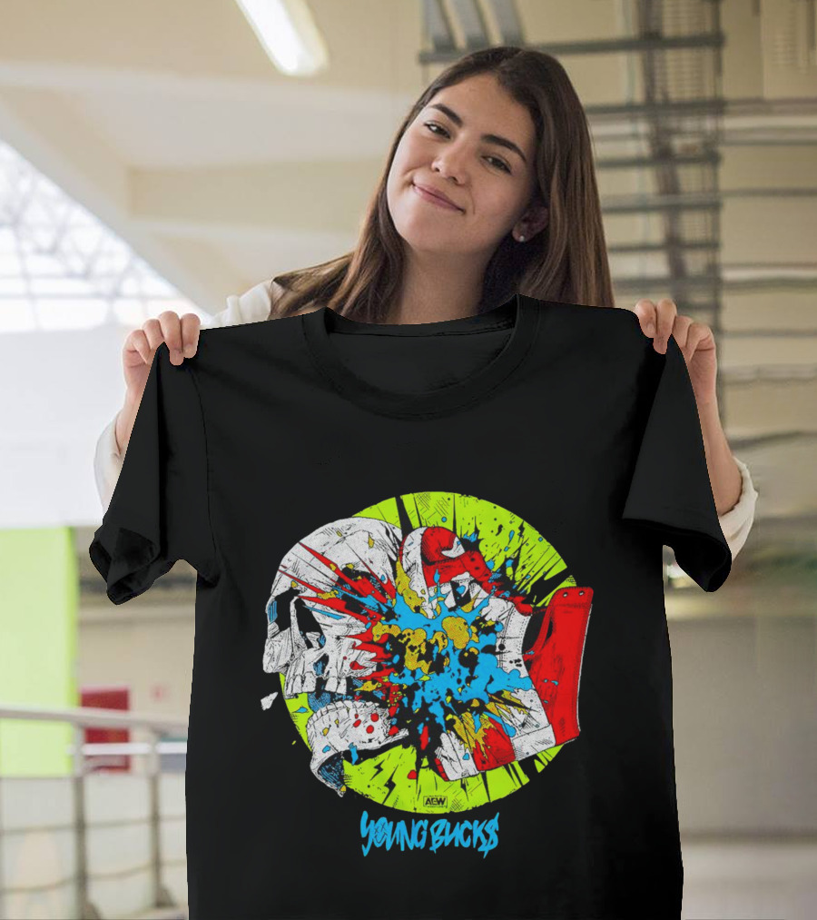 AEW Young Bucks Comic Explosion T-Shirt