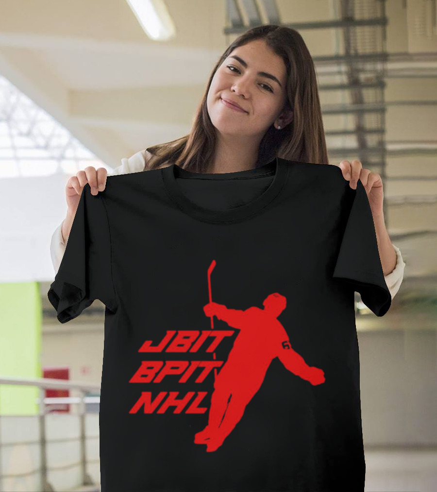 Jbitbpitnhl Jesper Bratt New Jersey Devils NHL Red T-Shirt