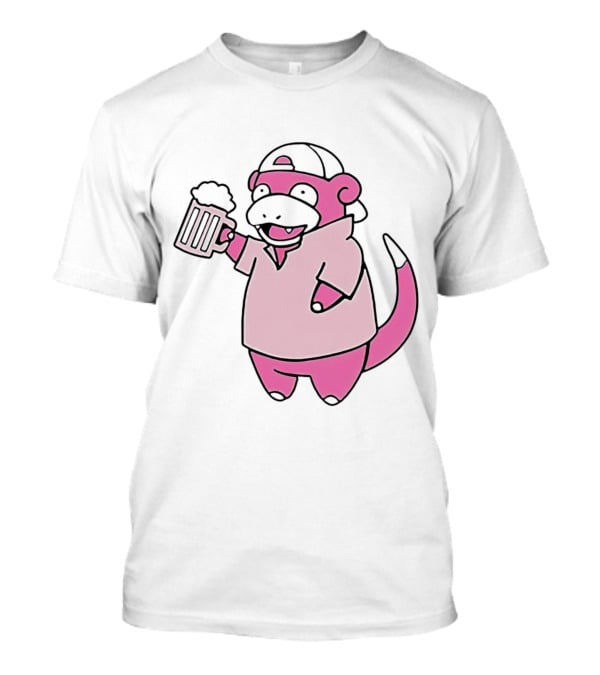 Slowpoke Pokemon Slowbro Frat Beer Cap T-Shirt