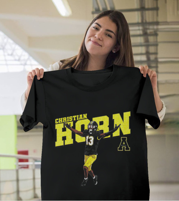 Christian Horn App State NCAA Football Player Number 13 T-Shirt