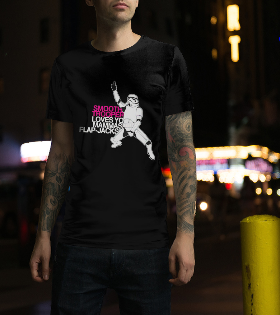 Smooth Trooper Loves Yo Mammas Flap-Jacks Stormtrooper Dance Pose T-Shirt
