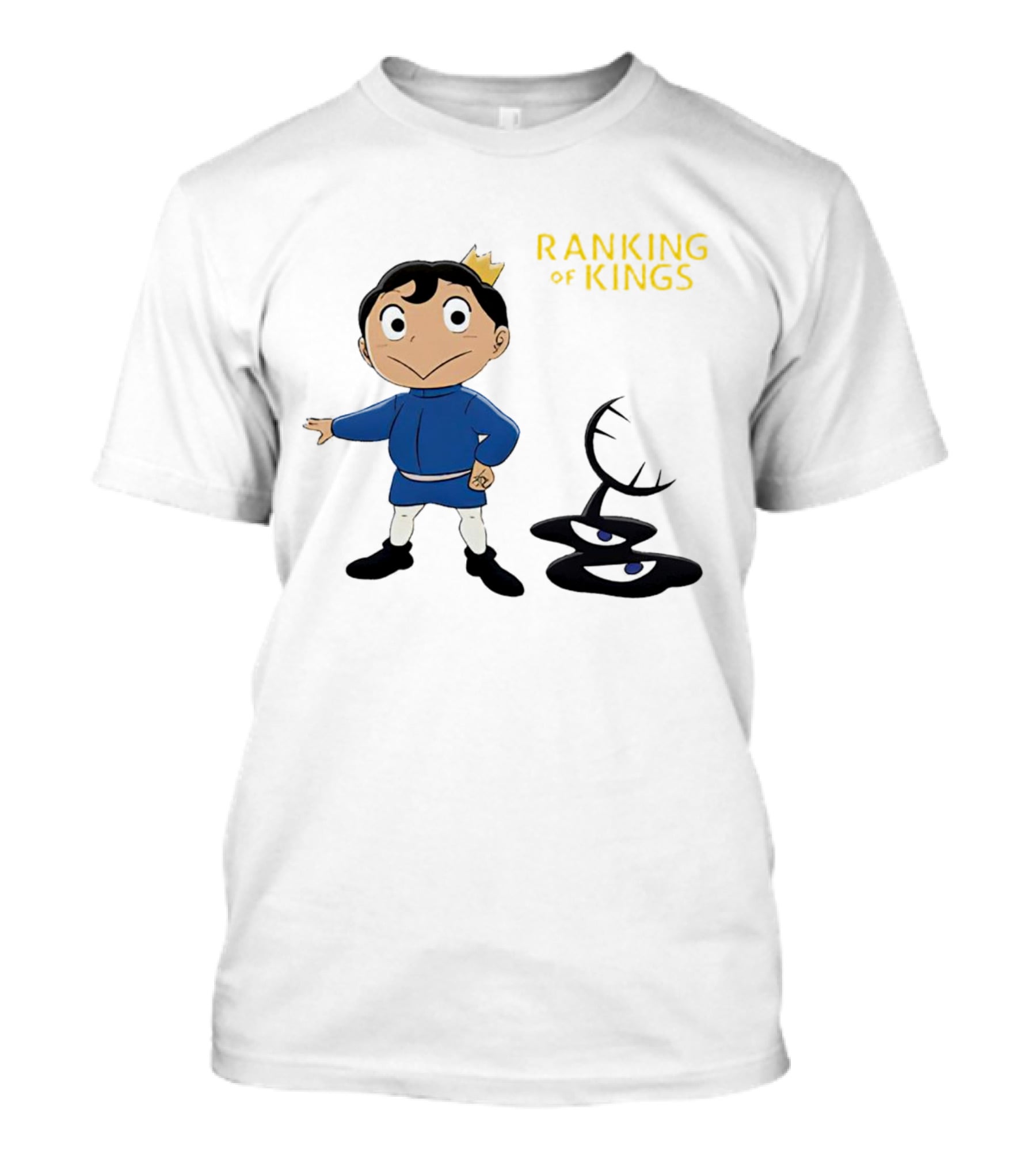 Ranking Of Kings Anime Character With Crown And Shadow Figure T-Shirt