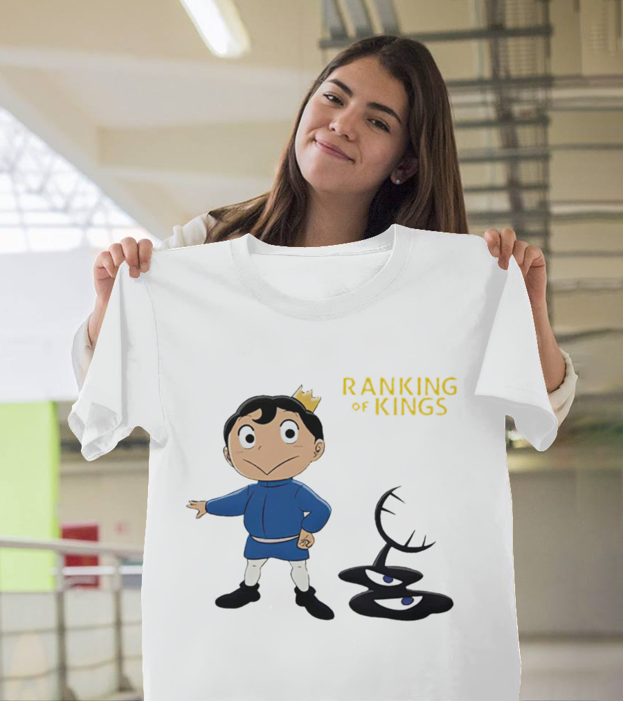 Ranking Of Kings Anime Character With Crown And Shadow Figure T-Shirt