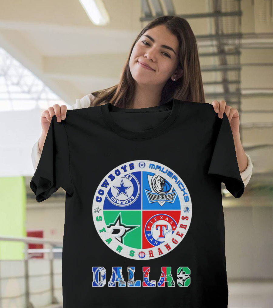 Dallas Cowboys Mavericks Stars Rangers Texas Sports T-Shirt