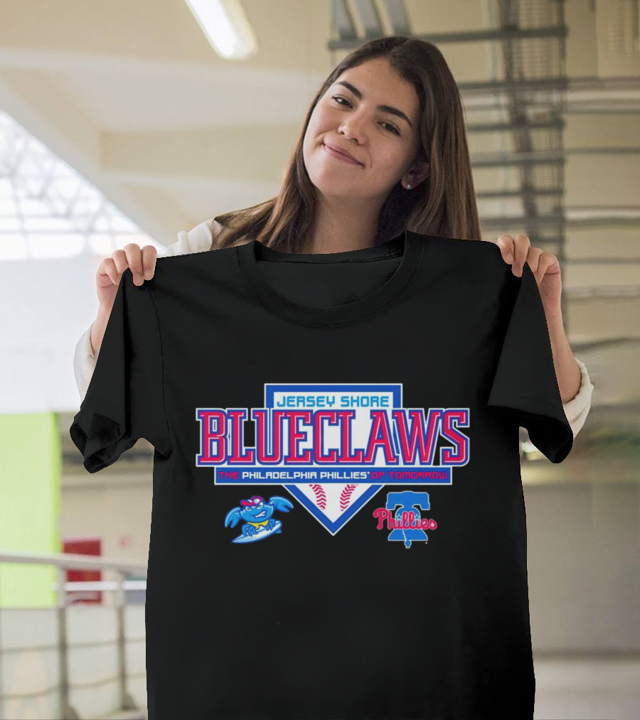 Jersey Shore BlueClaws The Philadelphia Phillies of Tomorrow Minor League Baseball Team T-Shirt