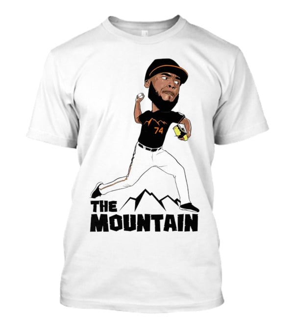 The Mountain Félix Bautista 74 Baltimore Orioles Pitcher T-Shirt