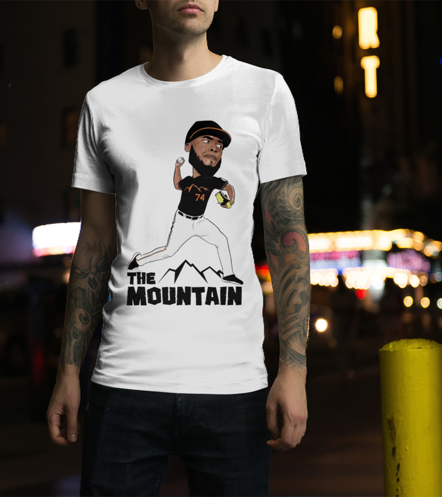 The Mountain Félix Bautista 74 Baltimore Orioles Pitcher T-Shirt