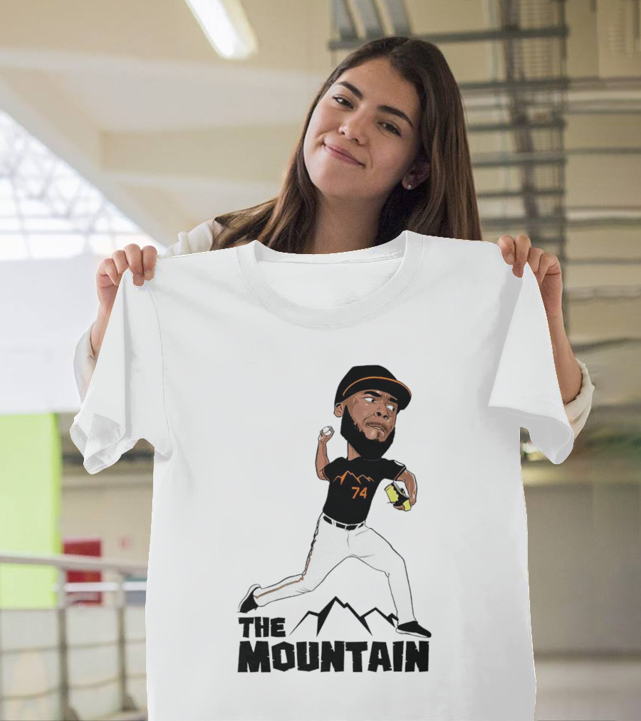 The Mountain Félix Bautista 74 Baltimore Orioles Pitcher T-Shirt