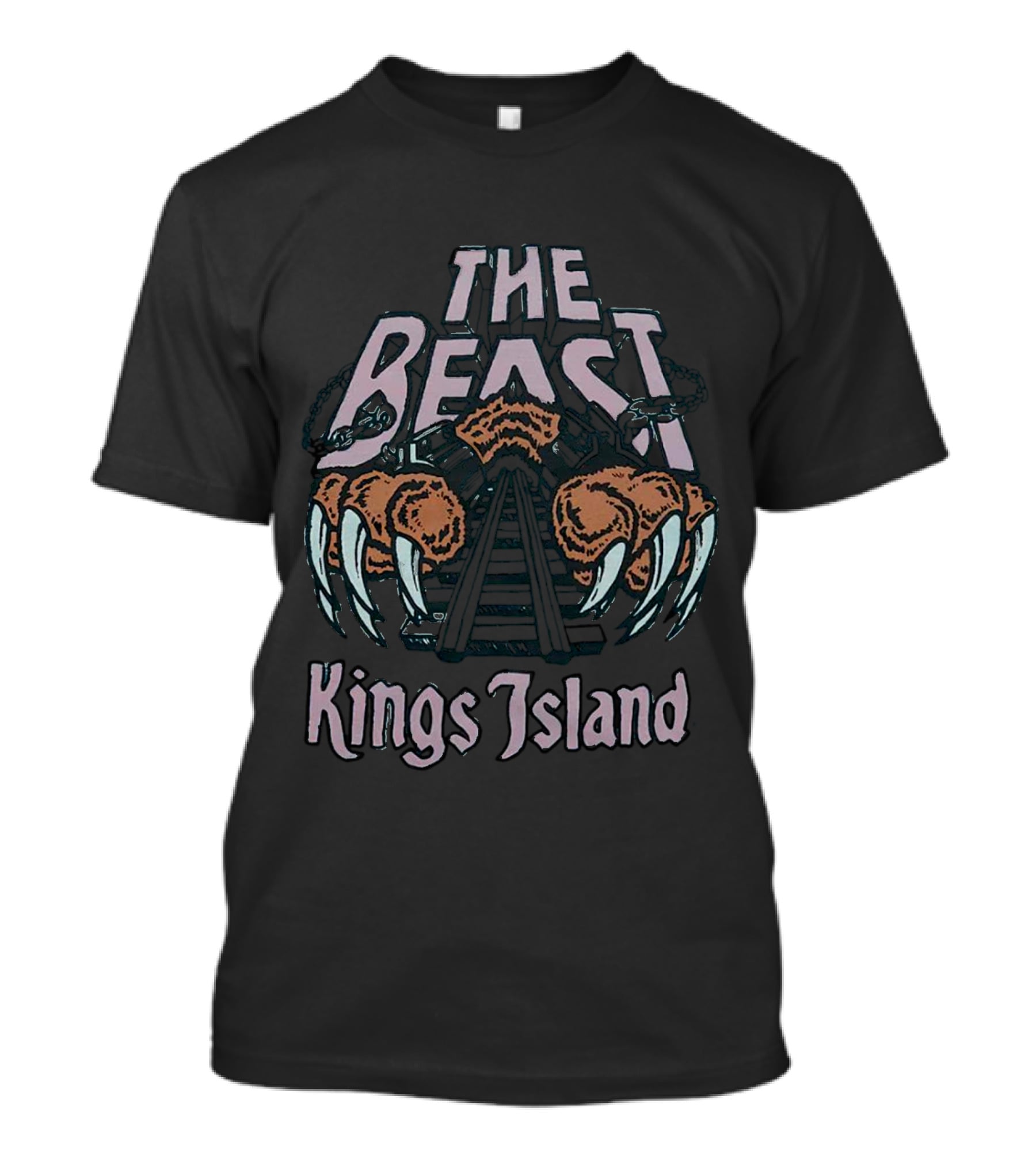 Kings Island The Beast Claws And Roller Coaster T-Shirt