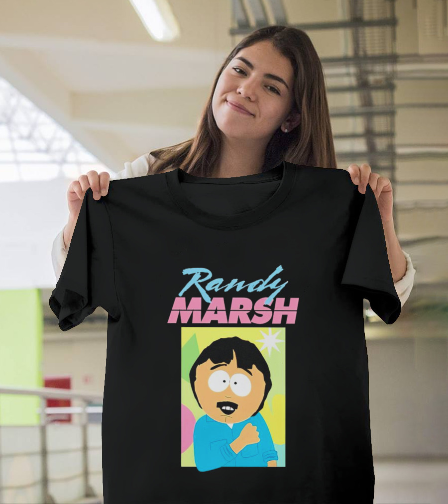 Randy Marsh Cartoon Character Colorful T-Shirt
