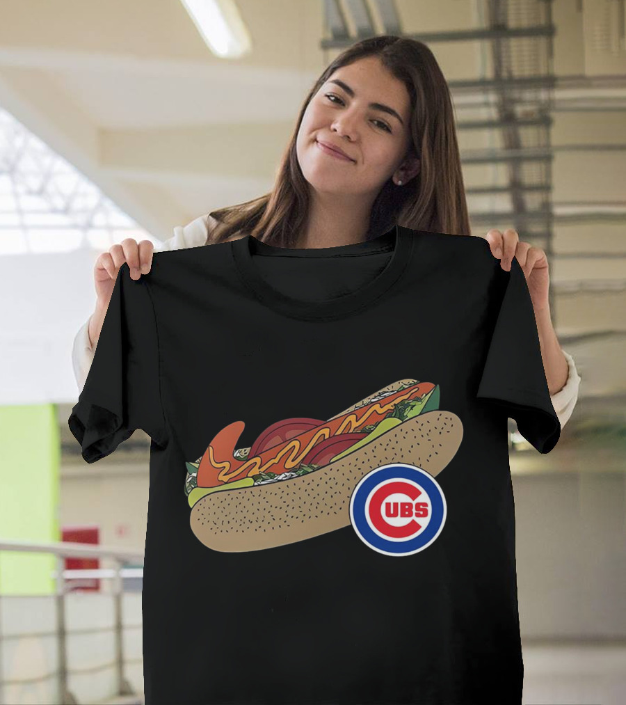 Chicago Cubs Hot Dog Classic Icon T-Shirt