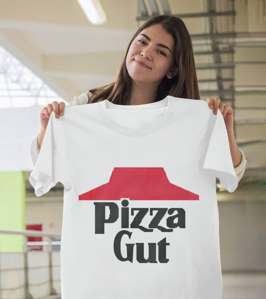 Pizza Gut Parody Red Hat T-Shirt