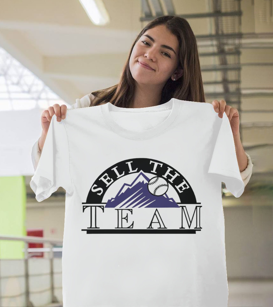 Sell The Team Colorado Rockies Baseball Rockies Mountain T-Shirt