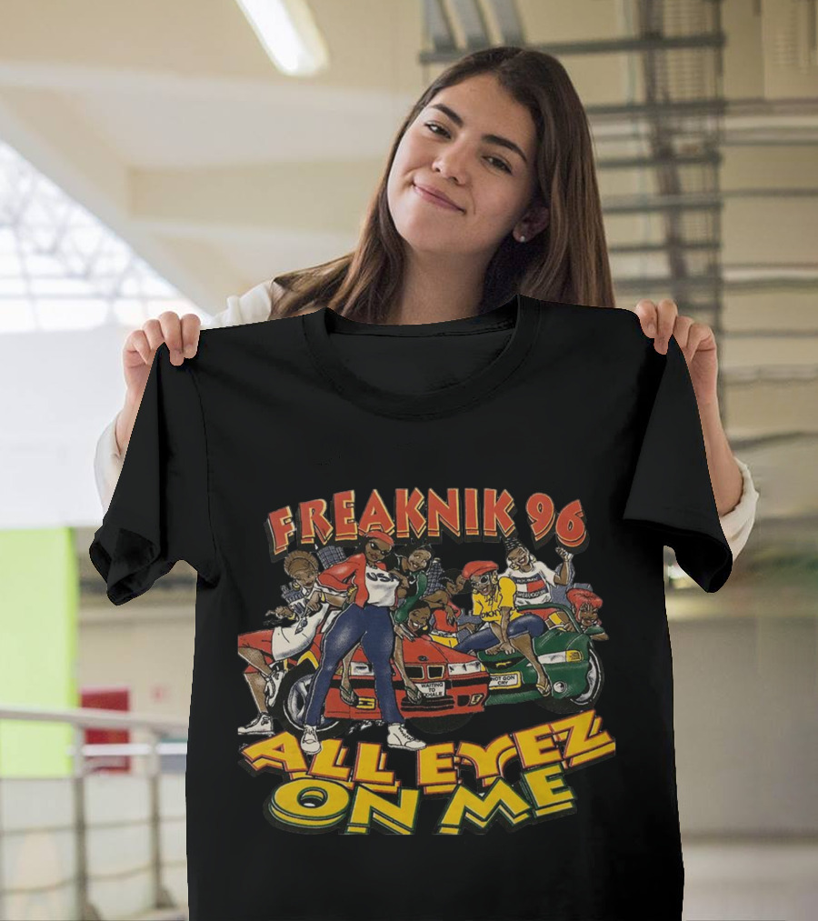 Freaknik 96 All Eyez On Me Party Scene with Cars and Dancers T-Shirt