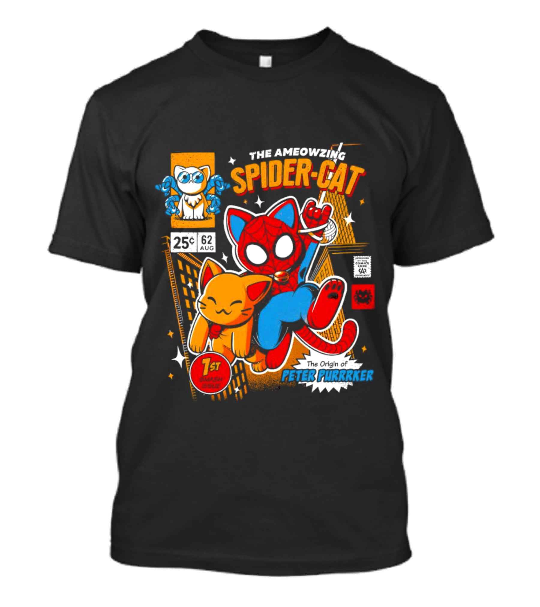 The Ameowzing Spider-Cat The Origin Of Peter Purrrker 1st Issue T-Shirt