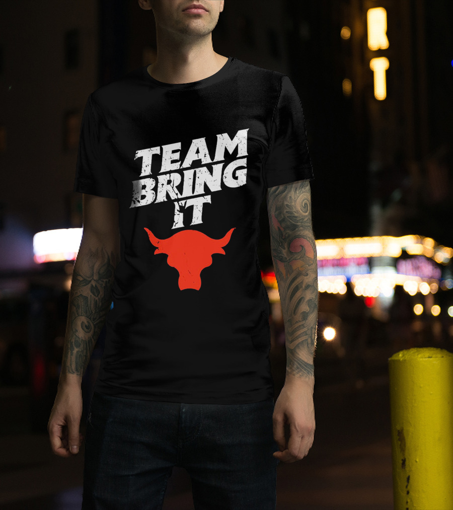 Team Bring It The Rock Bull T-Shirt