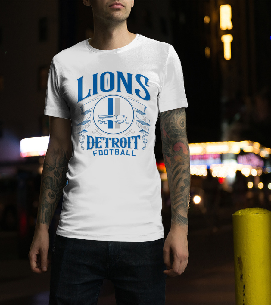 Detroit Lions Football Go Lions Est 1934 T-Shirt