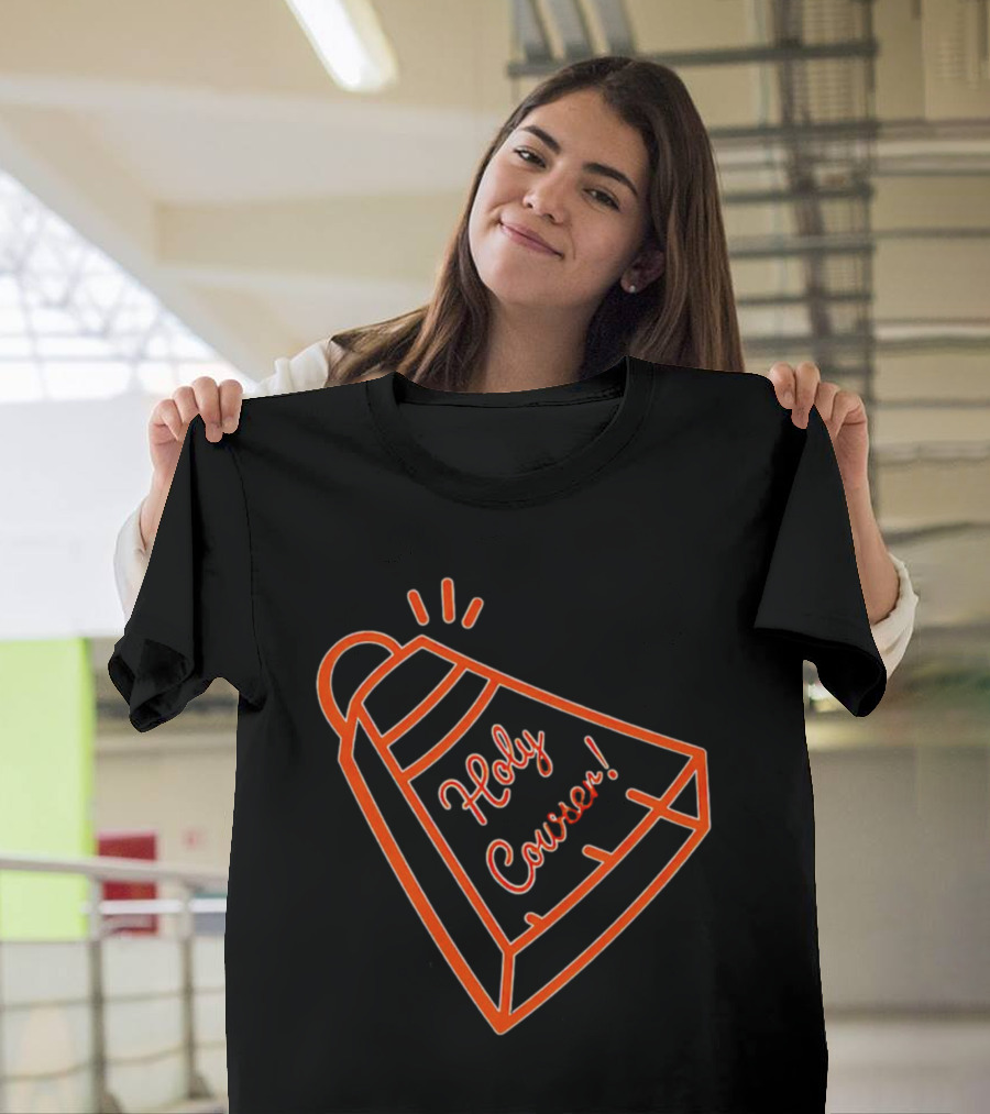 Holy Cowser Neon Orange Cowbell T-Shirt