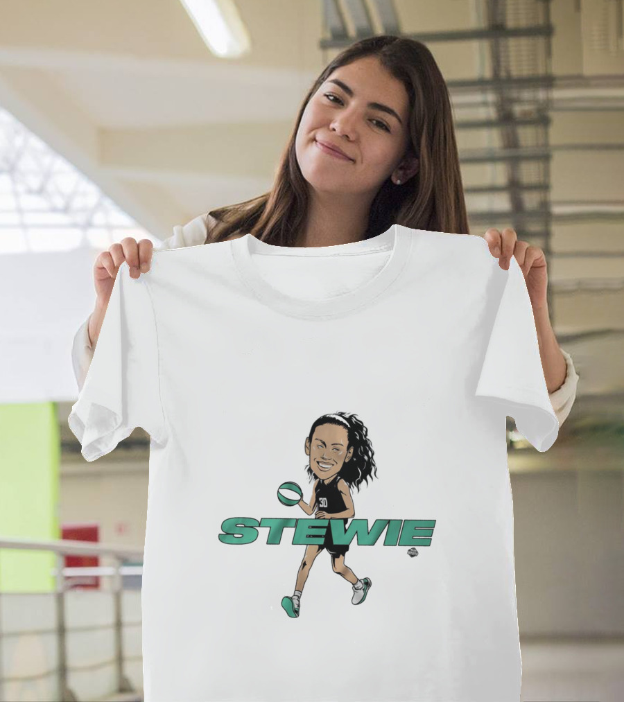 Stewie Breanna Stewart Caricature New York Liberty 30 T-Shirt
