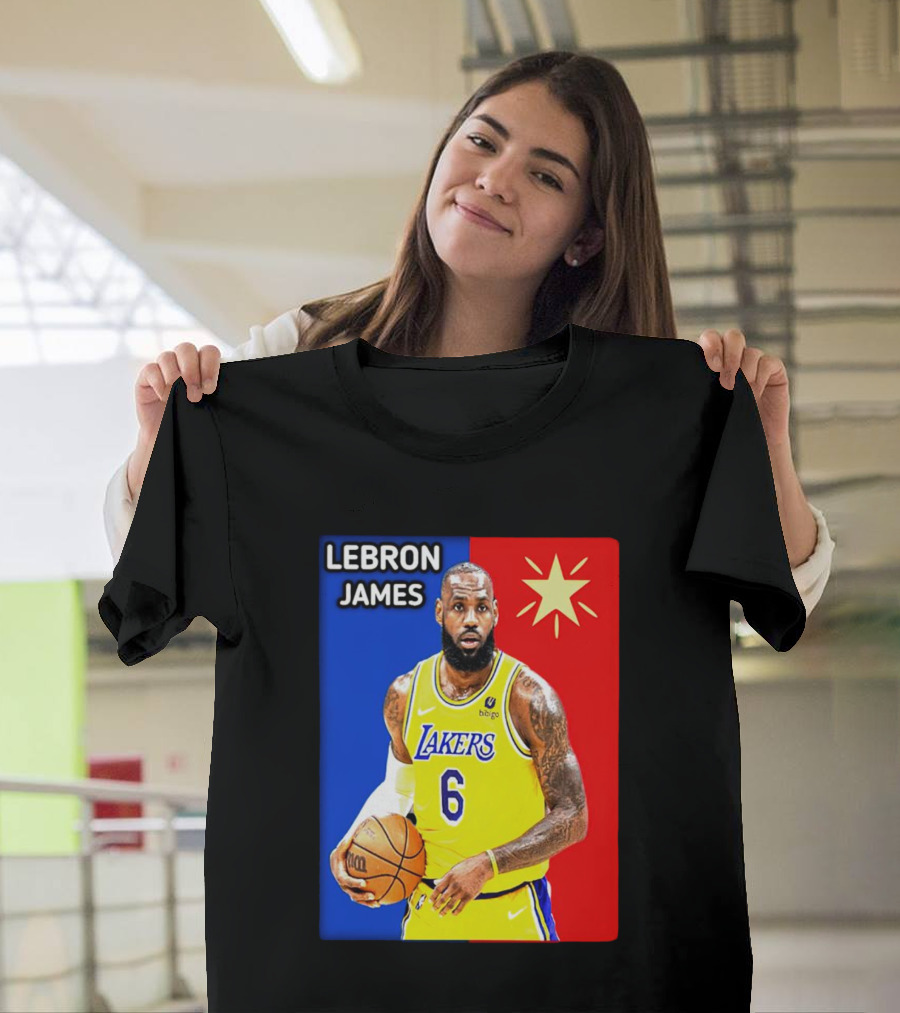 LeBron James Los Angeles Lakers Basketball Star 6 T-Shirt
