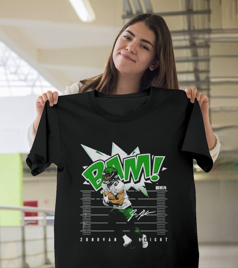 BAM Zonovan Knight New York NFLPA Signature T-Shirt