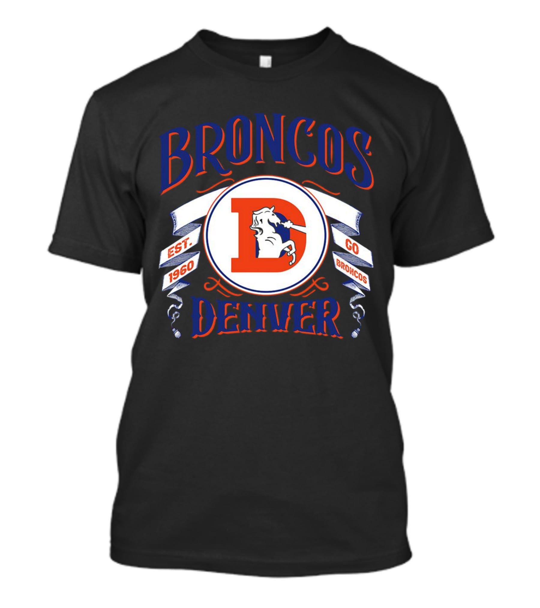 Broncos Denver Est 1960 Go Broncos T-Shirt
