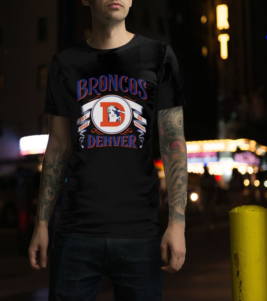 Broncos Denver Est 1960 Go Broncos T-Shirt