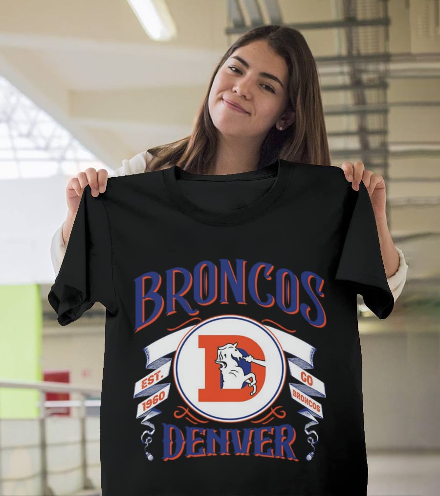 Broncos Denver Est 1960 Go Broncos T-Shirt