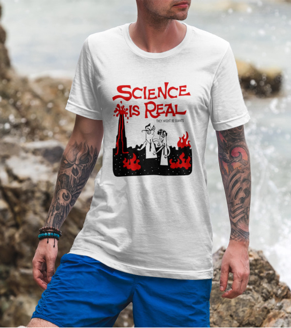 Science Is Real They Might Be Giants Lava Cartoon T-Shirt