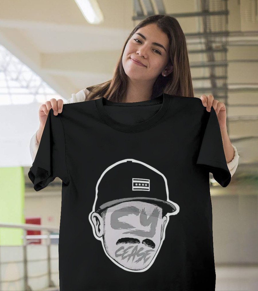 Chicago White Baseball Cy Cease Hat T-Shirt