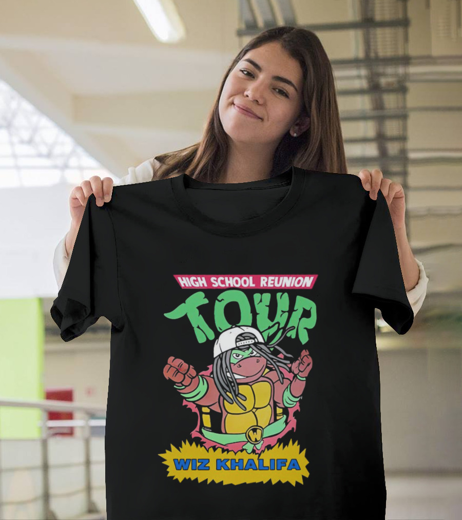 High School Reunion Tour Wiz Khalifa Ninja Turtle Crossover T-Shirt