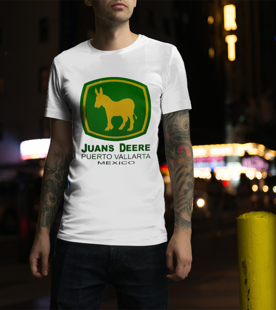 Juans Deere Puerto Vallarta Mexico Donkey T-Shirt