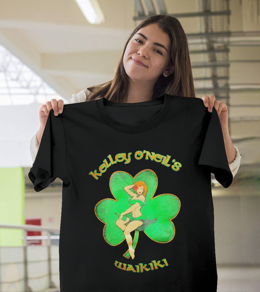 Kelley O'Neil's Waikiki Shamrock Pin-Up Girl T-Shirt