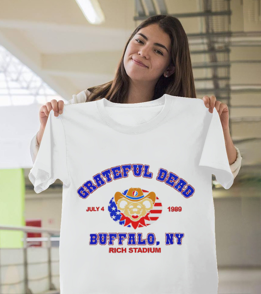 Grateful Dead July 4 1989 Buffalo NY Rich Stadium T-Shirt