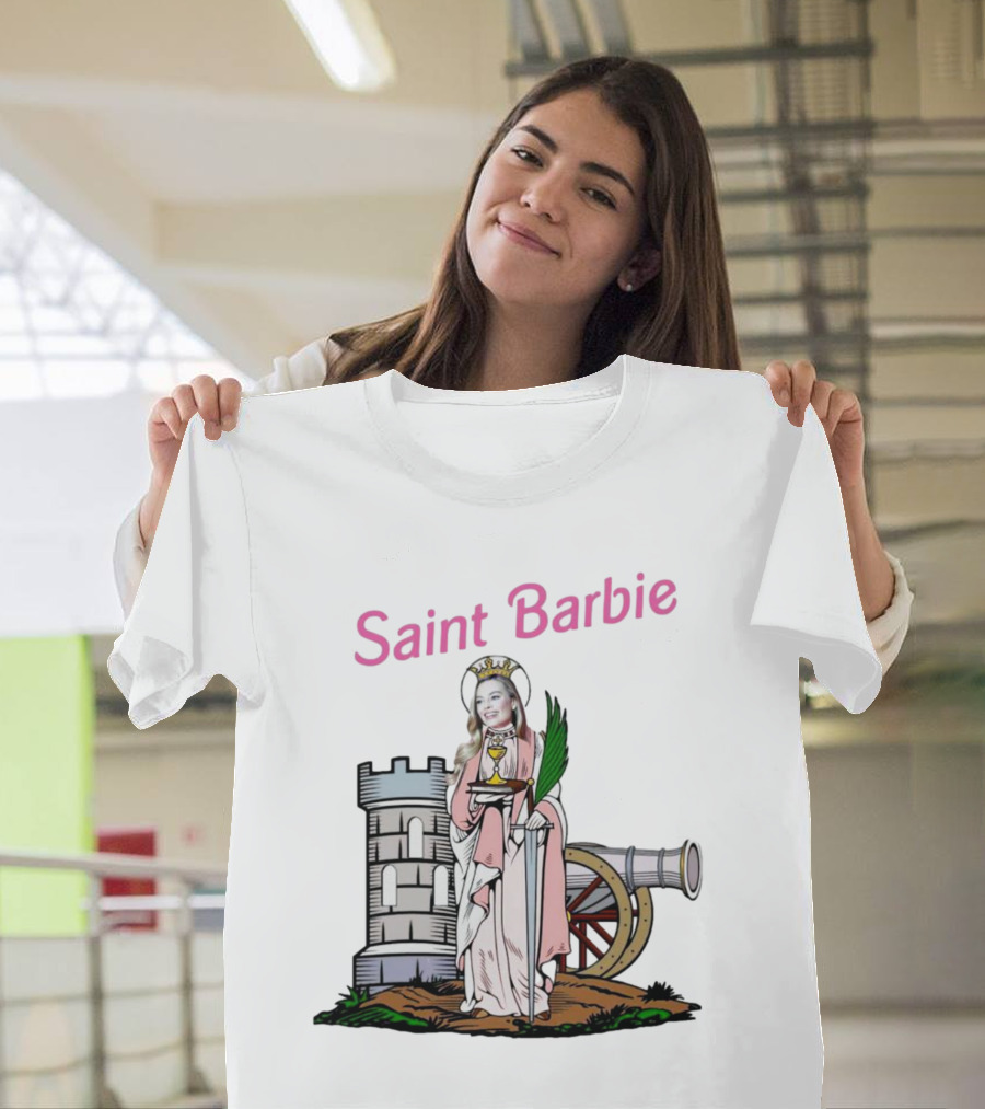 Saint Barbie Tower And Cannon Iconic T-Shirt