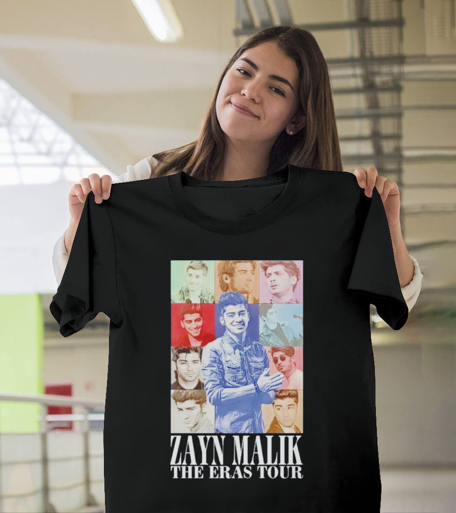 Zayn Malik The Eras Tour Colorful Collage T-Shirt