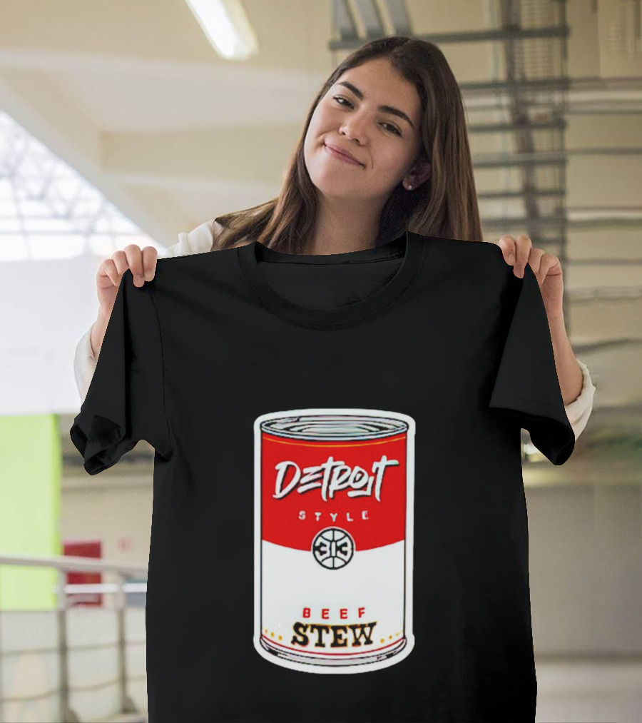 Detroit Style 313 Beef Stew Can T-Shirt