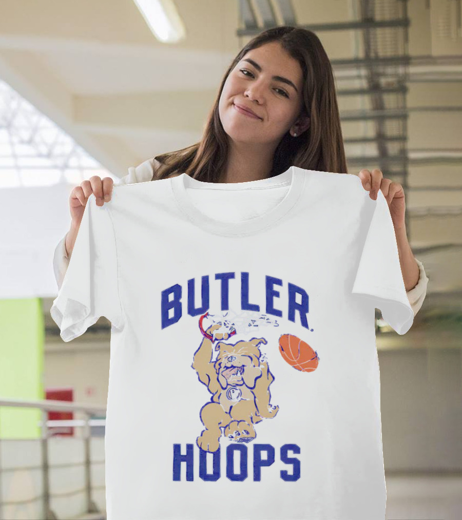Butler Hoops Dunking Mascot Basketball Bulldawg T-Shirt