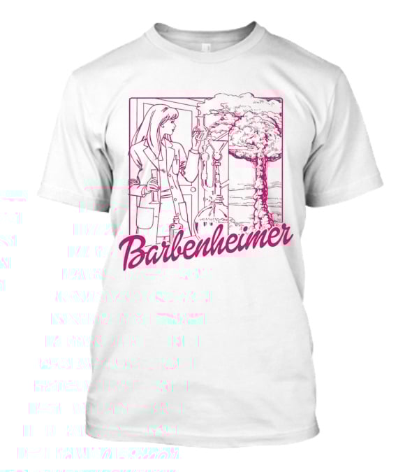 Barbenheimer Scientist And Explosion Scene T-Shirt