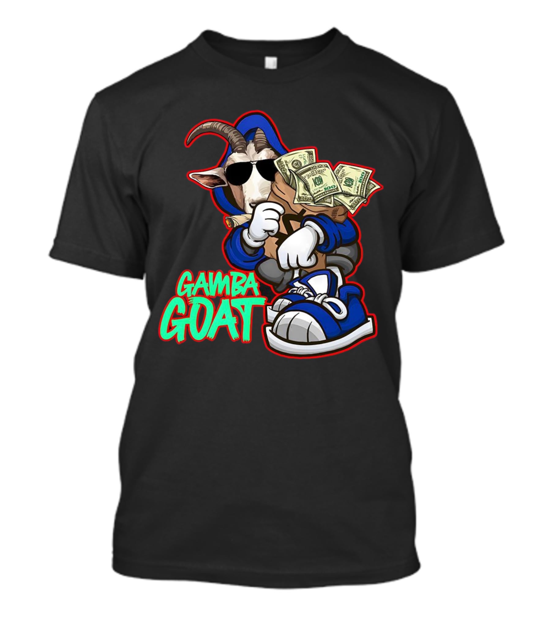 Gamba Goat Hoodie Sunglasses Money Sneakers T-Shirt