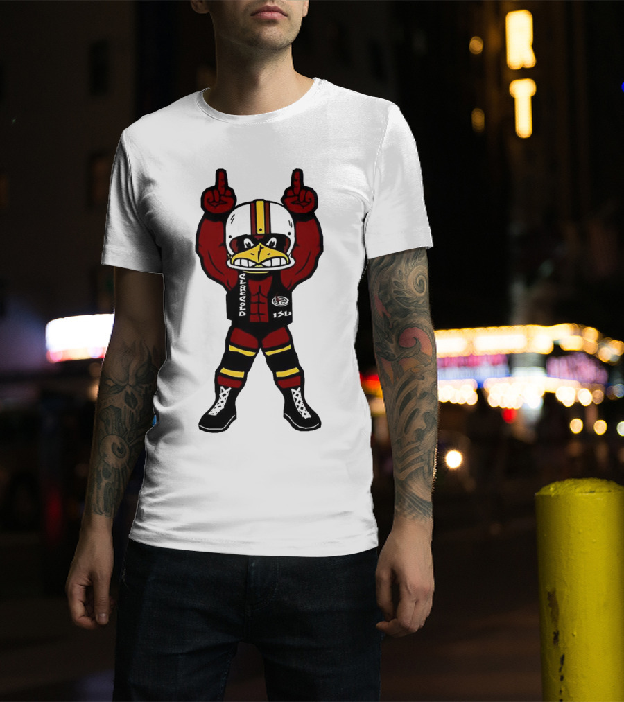 ISU Cyclones Strong Mascot Character With Champion Gesture T-Shirt