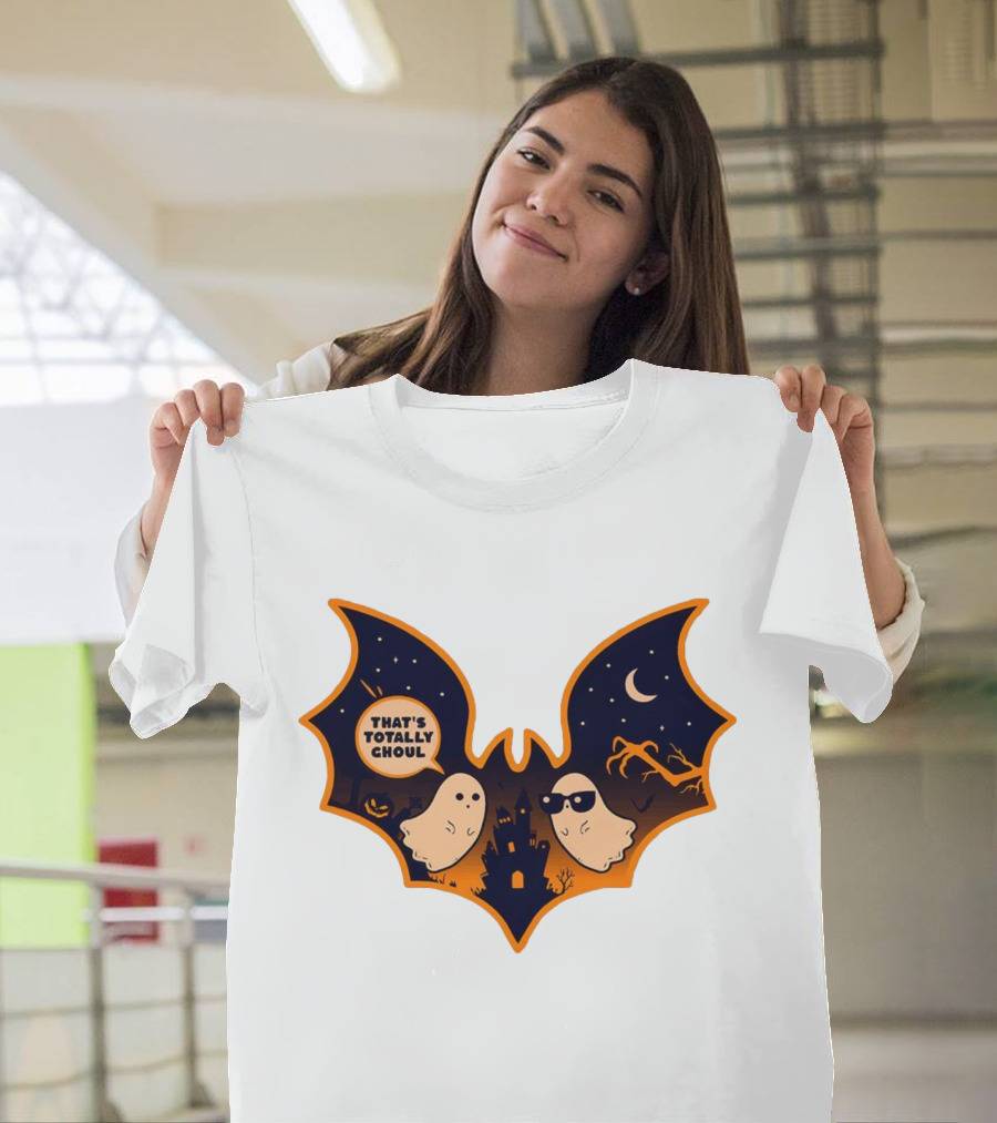 That's Totally Choul Ghosts In Bat Shape With Haunted Castle And Moon T-Shirt