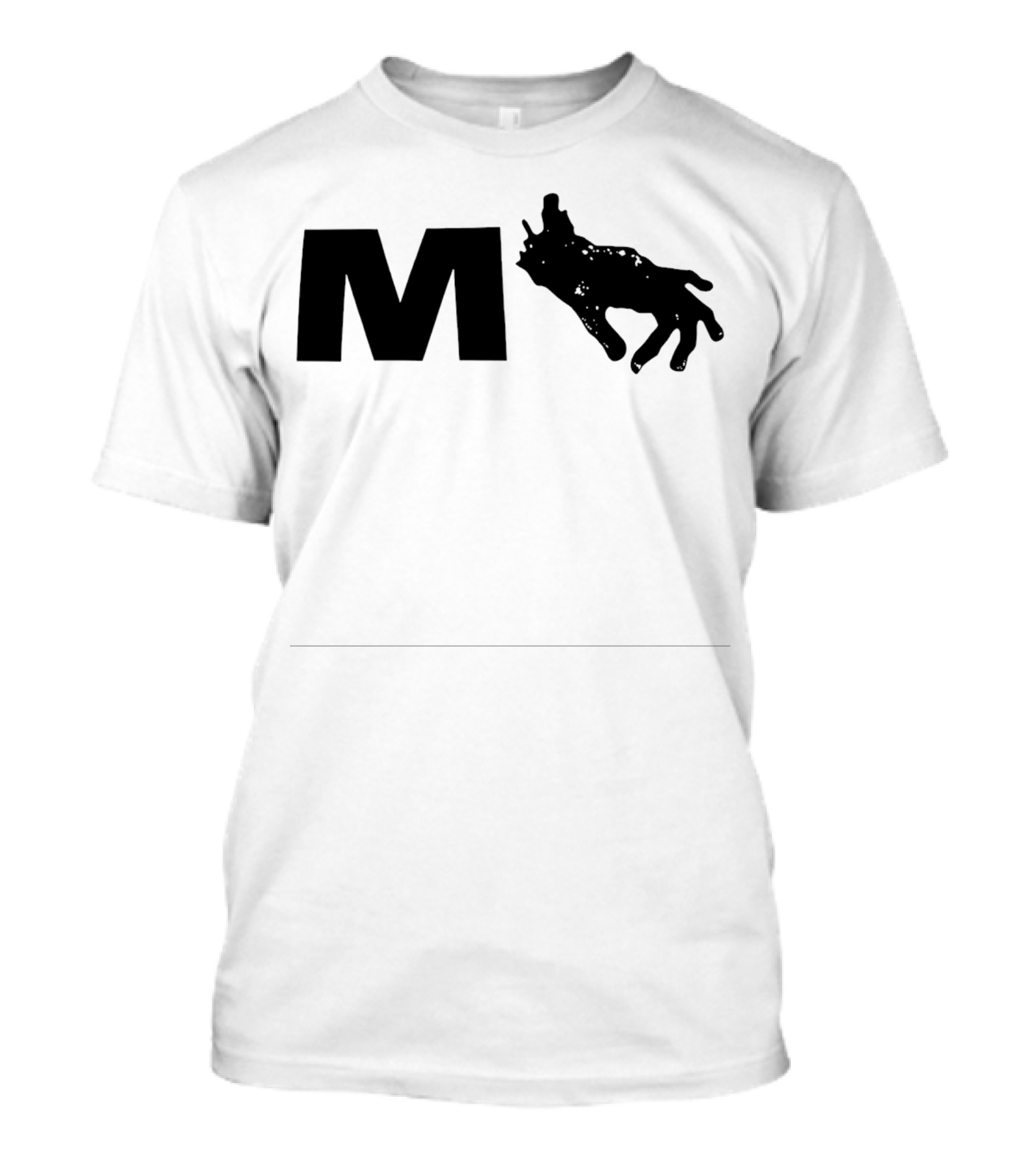 Monkeypaw Productions M With Hand Silhouette Jordan Peele T-Shirt