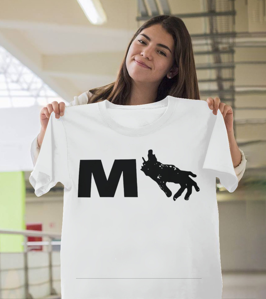 Monkeypaw Productions M With Hand Silhouette Jordan Peele T-Shirt